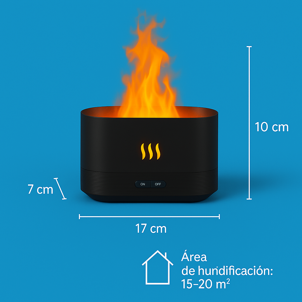 HUMIFICADOR FLAMA CHIMENEA